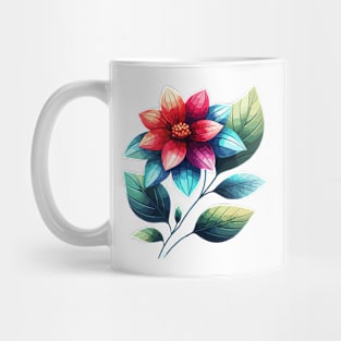 Retro Pink Flower Bloom Mug